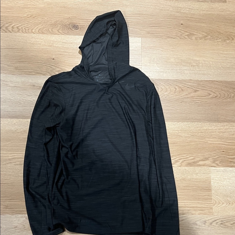 Nike Gray Dri-FIT Hooded Shirt